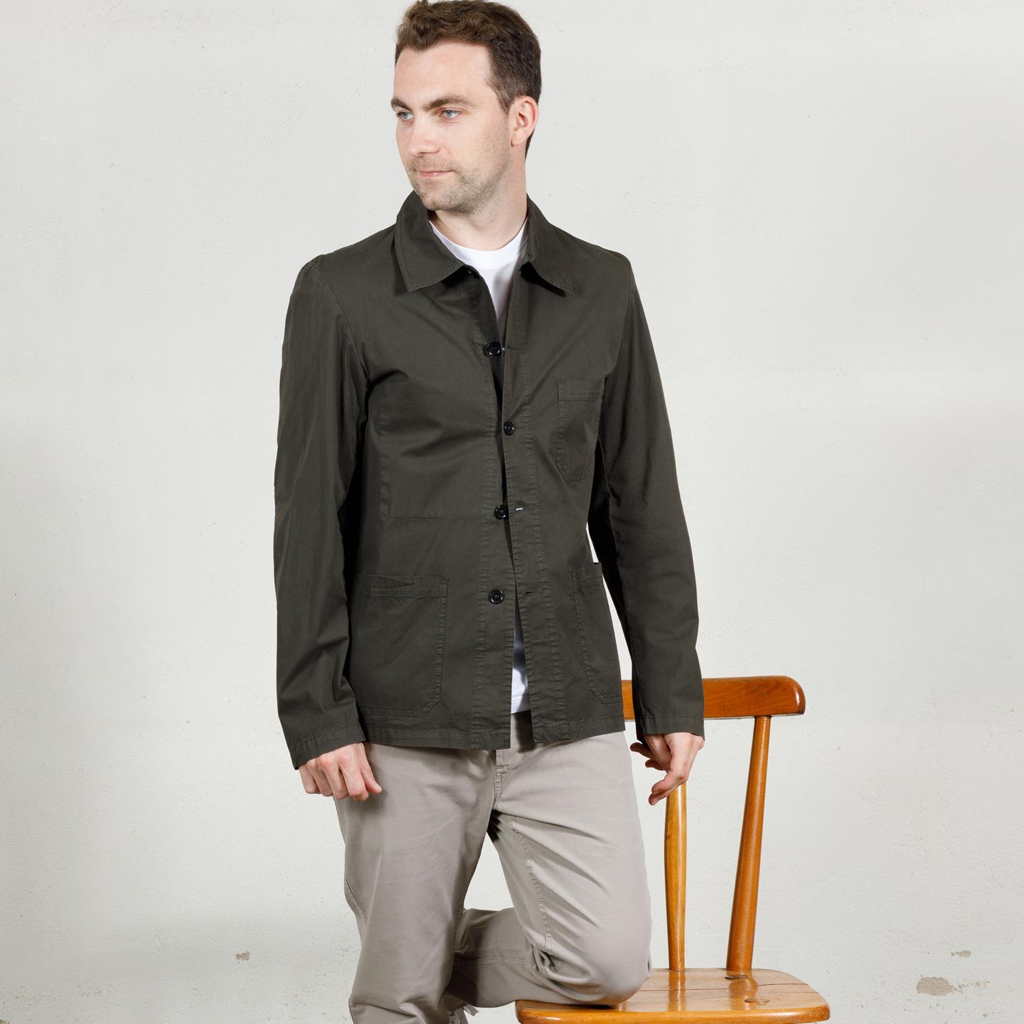 Workwear Jacket in light canvas 4N/5 VETRA khaki