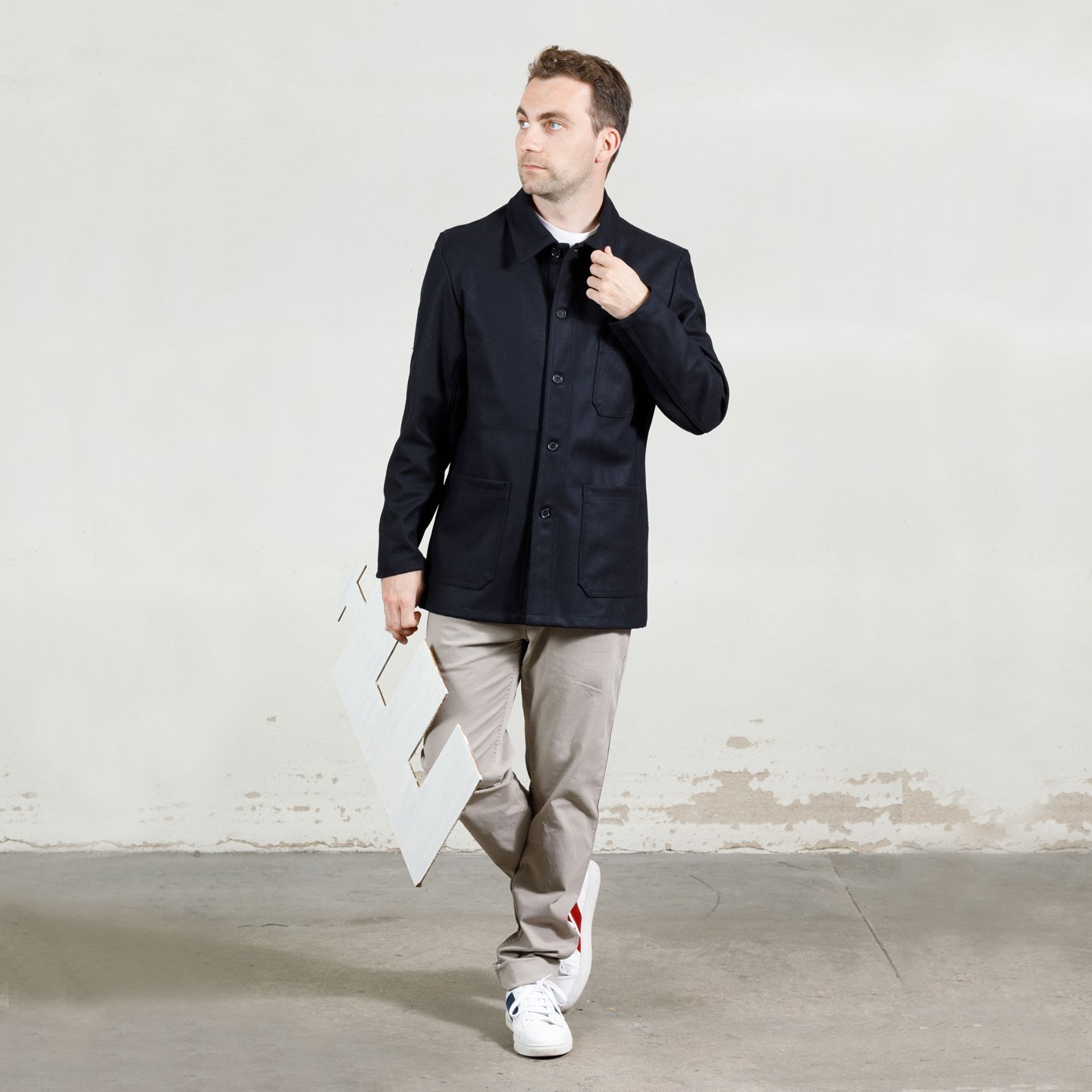 100% Wool melton french workwear jacket - VETRA 100% Made in France