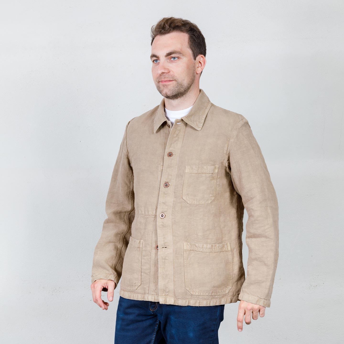 100% Linen rare workwear jacket - VETRA100% made in France since 1927